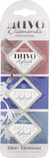 Nuvo Diamond Hybrid Ink Pads 3/Pkg-Blue Blossom