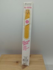 Coats & Clark 22 In Spark Gold Yellow Zipper USA Made