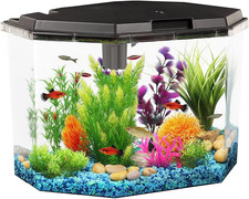 6.5-Gallon Aquarium Kit with Power Filter and LED Lighting, AP650