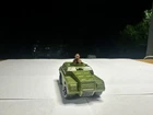 Vintage 1973 Matchbox Rolamatics #28 Stoat Lesney Militay Green Tank Scout Man