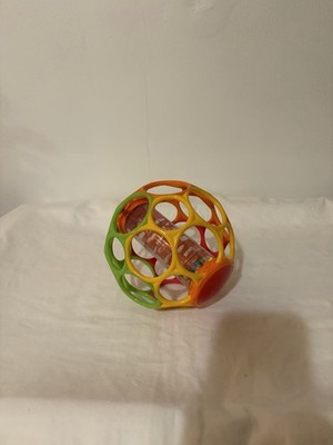 Oball Rollin' Rainstick Multicolor Baby Rattle Ball for Hand-Eye Coordination