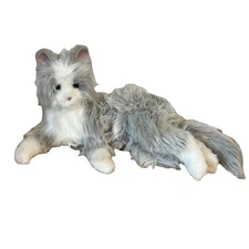 Ageless Innovations Joy For All Companion Pet Silver Cat A7594 Tested Works