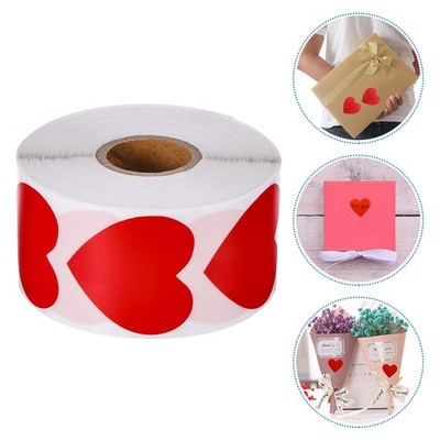 1000 Stück / Rolle Herz Aufkleber Schöne dekorative Aufkleber Valentinstag