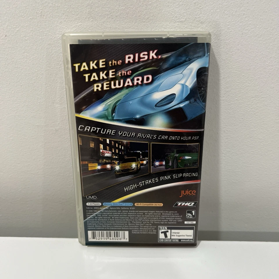 PSP - Juiced Eliminator Sony PlayStation Portable Complete With Game & Manual - Image 2 of 4