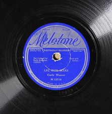 Curly Weaver w/ Blind Willie McTell - Leg Iron Blues - MELOTONE 12719 V