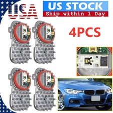 4 White Daytime Running Light Led Drl Module For 2014-2018 Bmw E70 F15 X5 F16 X6