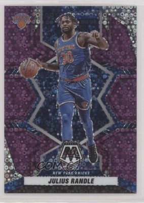 2021-22 Panini Mosaic Fast Break Purple Prizm 30/50 Julius Randle #18 jc3