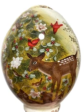 Ne'qwa Art Ornament Susan Winget Deer Rabbit Animals Bunnies - RARE