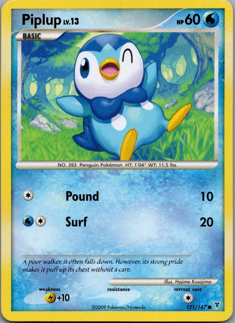 Piplup Common Supreme Victors 121 NM
