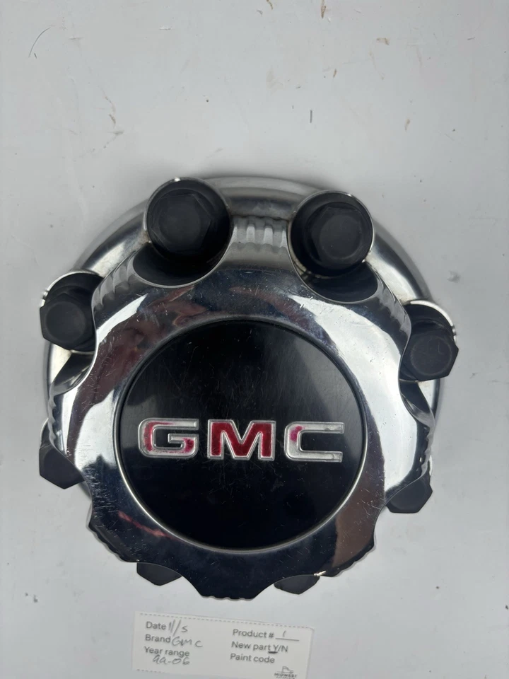 Juego de tapas centrales de rueda de 8 orejetas dobles para GMC Sierra 2500HD 3500HD Savana 2001-2024 OEM Foto 4 de 4
