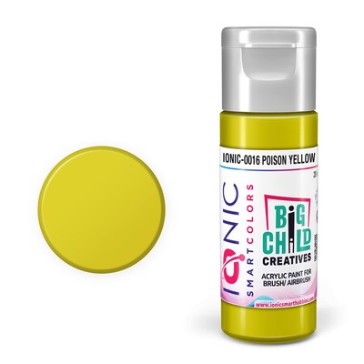 IONIC 0016 SMART COLORS: POISON YELLOW 20ml (by Big Child Creatives | AMMO)