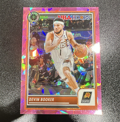 Panini 2023-24 NBA Hoops Premium Stock Devin Booker #96 Pink Ice Prizm /35 Suns