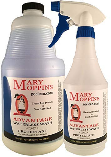 Dri Wash 'n Guard Classic 64oz Waterless Car Wash w/Empty Spray Bottle
