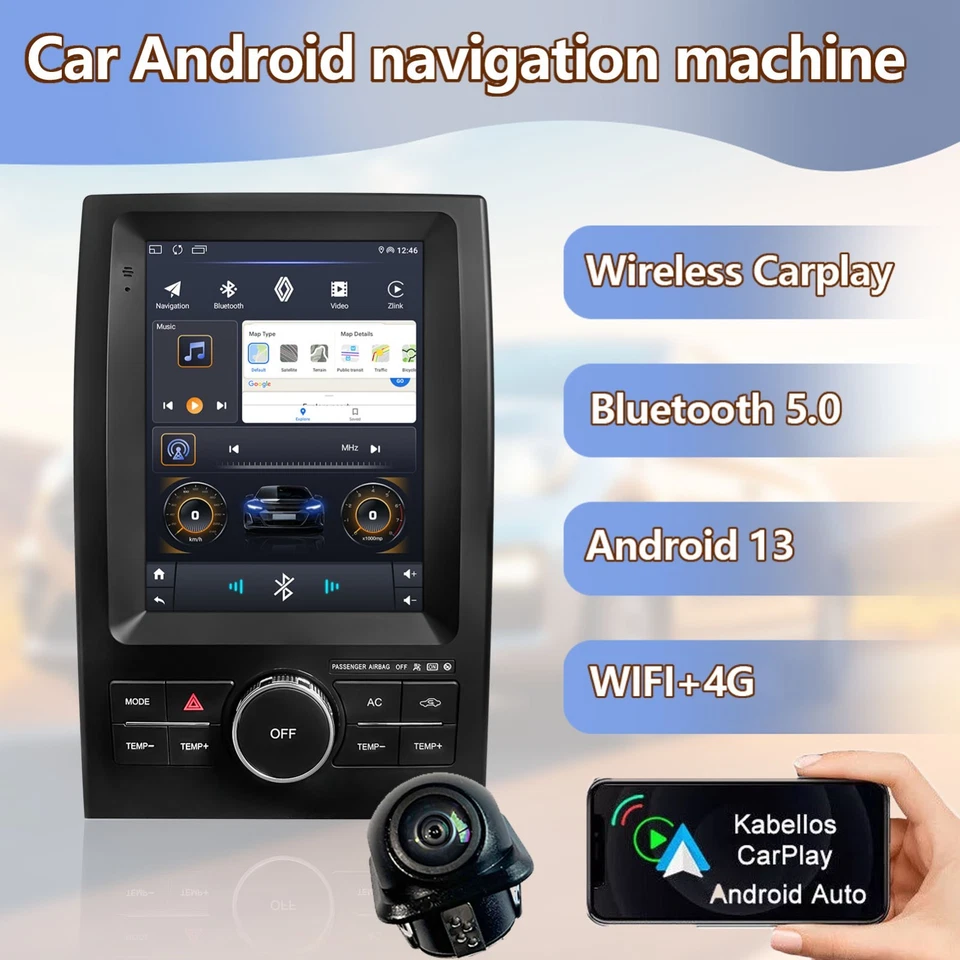 For 2013-2019 Ford Flex 9.7" Android 13 Carplay Car Stereo Radio GPS Navi WIFI - Image 2 of 4