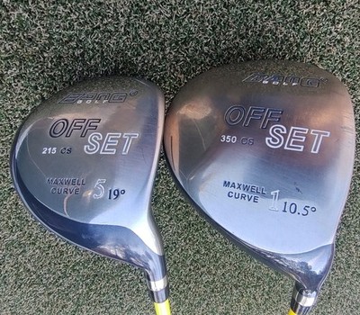  BANG GOLF OFFSET 350CS 10.5°MAXWELL CURVE DRIVER and 5 WOOD 19° 