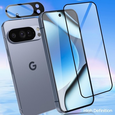 9H Tempered Glass Camera Lens & Screen Protector For Google Pixel 10 Pro XL 9 8