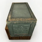 Vintage WW2 WWII Navy USN Shell Oil Motor Wood Crate Box Fuel Depot Gas Military