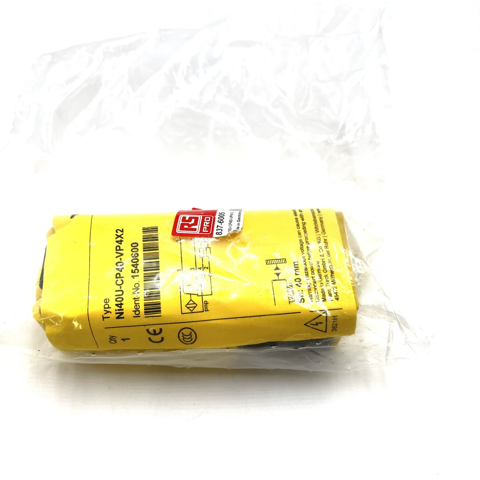 Inductive Sensor Ni40U-CP40-VP4X2 Turck 1540600 Ni40UCP40VP4X2