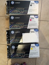 HP 124A Toner Full Set Q6000A Q6001A Q6002A Q6003A Open Box Never Used