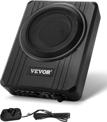 VEVOR Untersitz Auto Subwoofer 400 W 203 Mm Schlanker Auto Subwoofer Mit Stromve