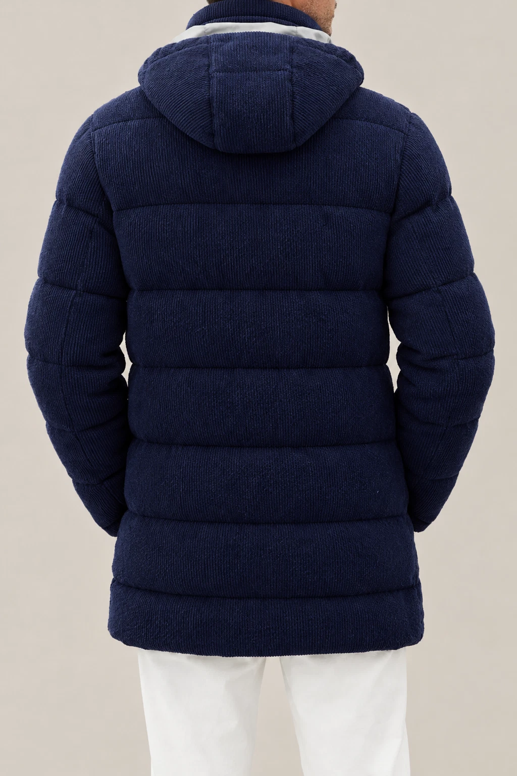 BRUNELLO CUCINELLI MEN'S DARK BLUE WOOL PADDED HOODED JACKET MSRP $9370 (52) image 2