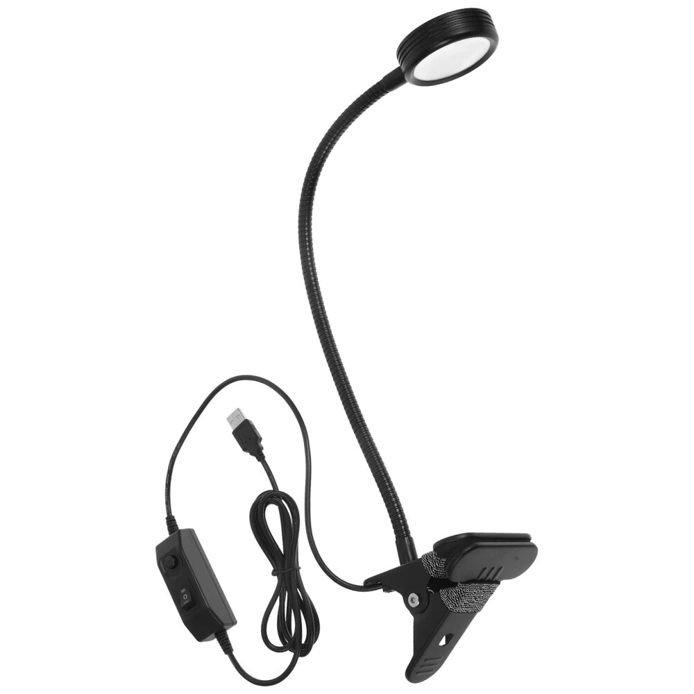 Adjustable LED Clip-On Reading Light for Laptop Stands & Books