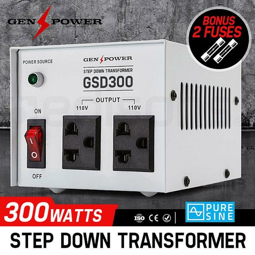 300W GENPOWER Step Down Transformer 240V-110 Stepdown Voltage Converter AU-US - Picture 1 of 9