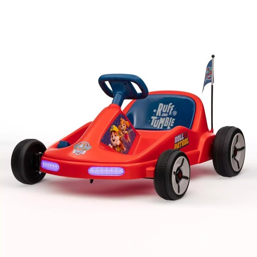 Paw Patrol Chase 6V Electric Go Kart for Kids, Electric Ride-On Toy with Ligh...