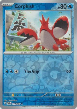 Corphish 47/167 Reverse Holo | Twilight Masquerade | Pokemon Card