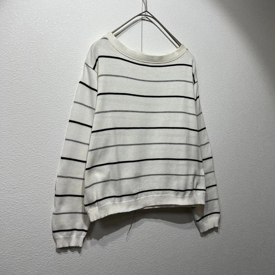 Raro Yohji Yamamoto Y's Bis diseño a rayas de alta calidad tejido manga larga Foto 2 de 4