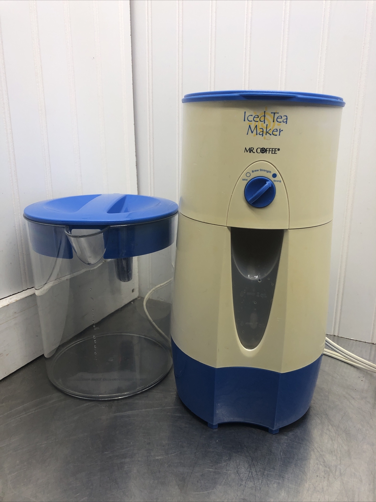 Mr. Coffee Iced Tea Maker TM70 3 Quart Blue With Pitcher Tested eBay