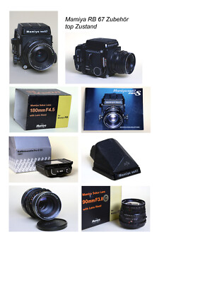 Mamiya RB 67 mit Objektiven und Zubehör