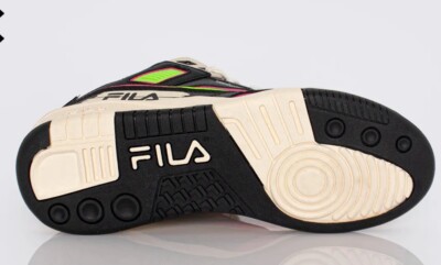 Size 9.5 Fila Rope Sneakers Black Beige 1141301 | eBay display picture 2