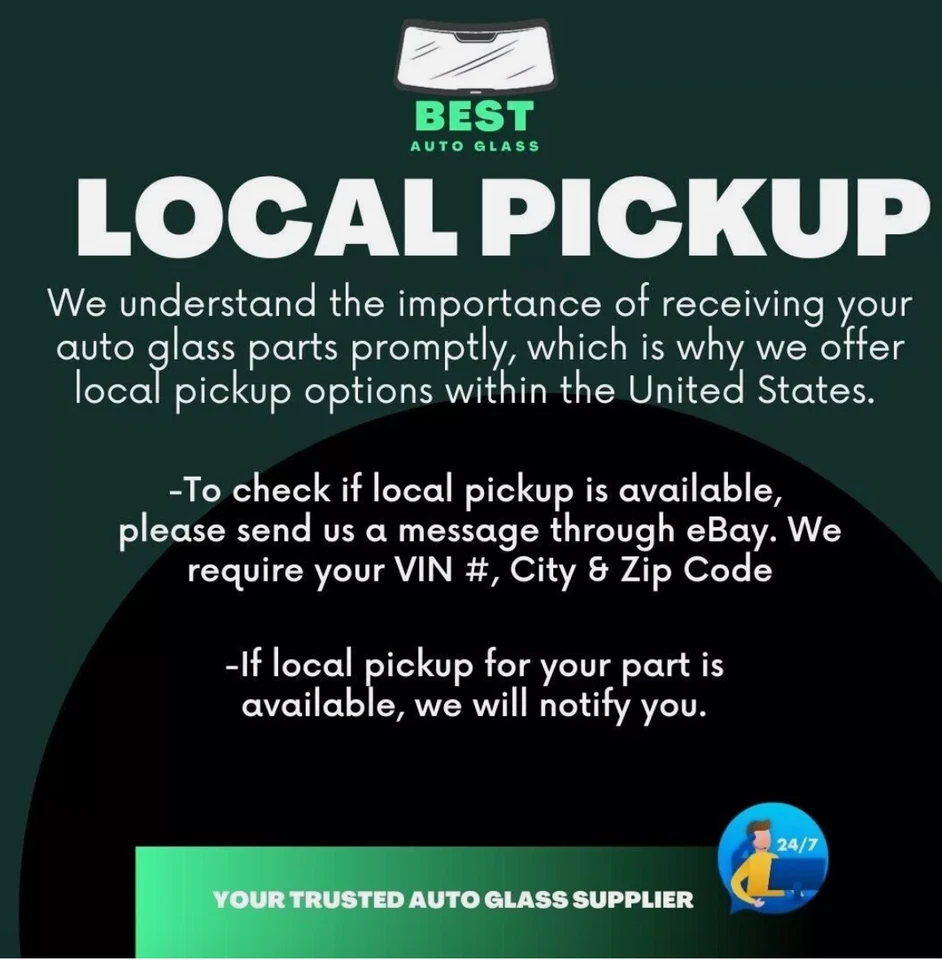 Fits: 2006-2011 Toyota Yaris 2 & 4-Door Hatchback Front Windshield Glass - Image 2 of 4