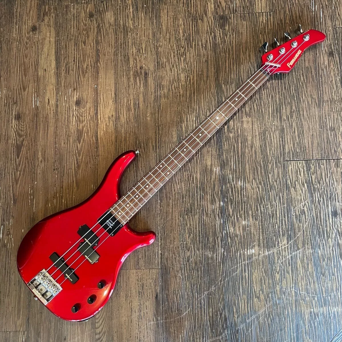 Electric Bass Guitar Fernandes REVOLVER FRB-45 Red Fingerboard