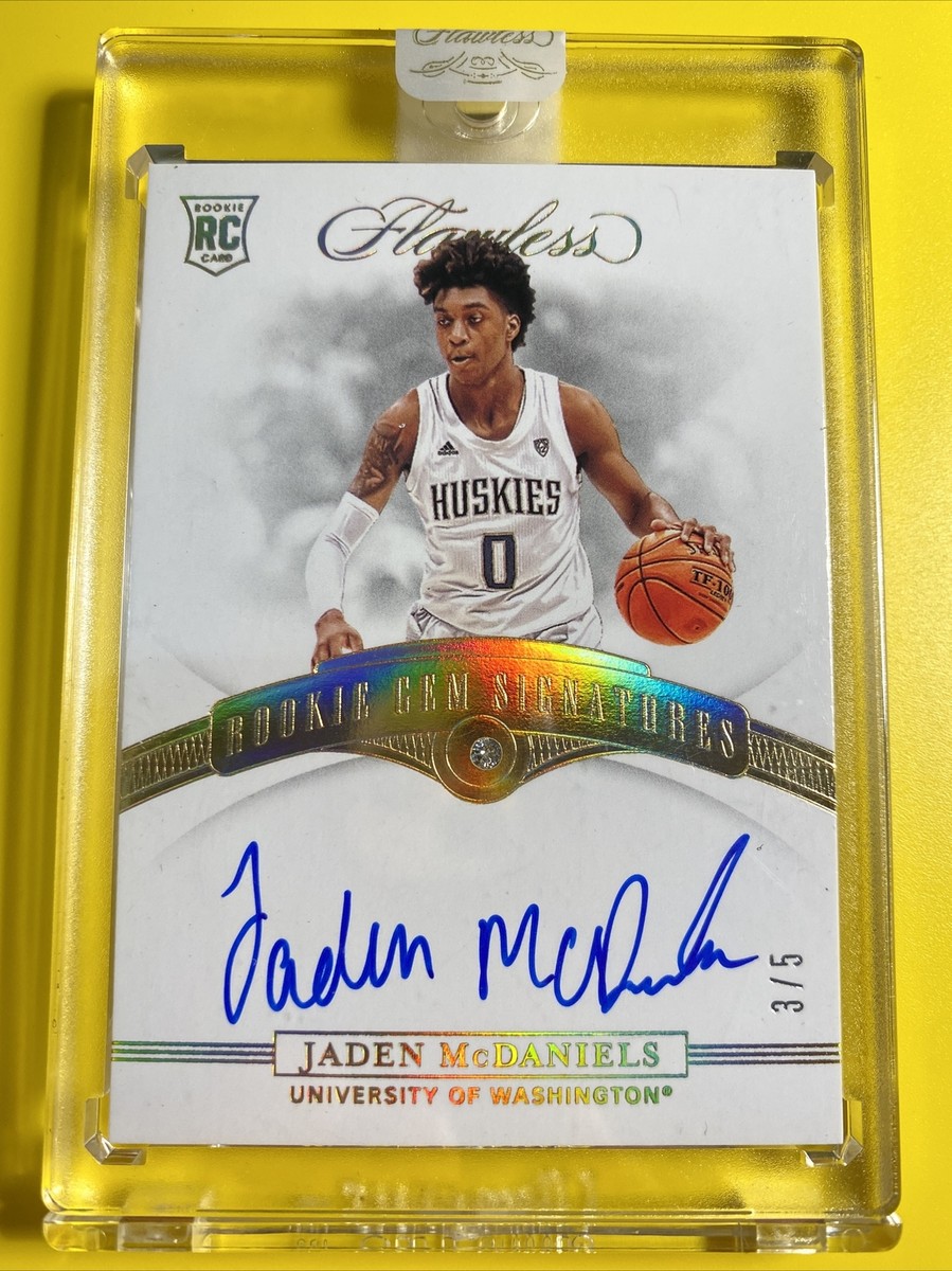 2020 FLAWLESS COLLEGIATE Jaden Mcdaniels DIAMOND GEM SIGNATURE