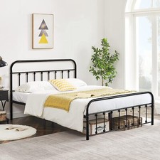 VECELO Metal Bed Frame Twin/Full/Queen/King with Headboard No Box Spring Needed