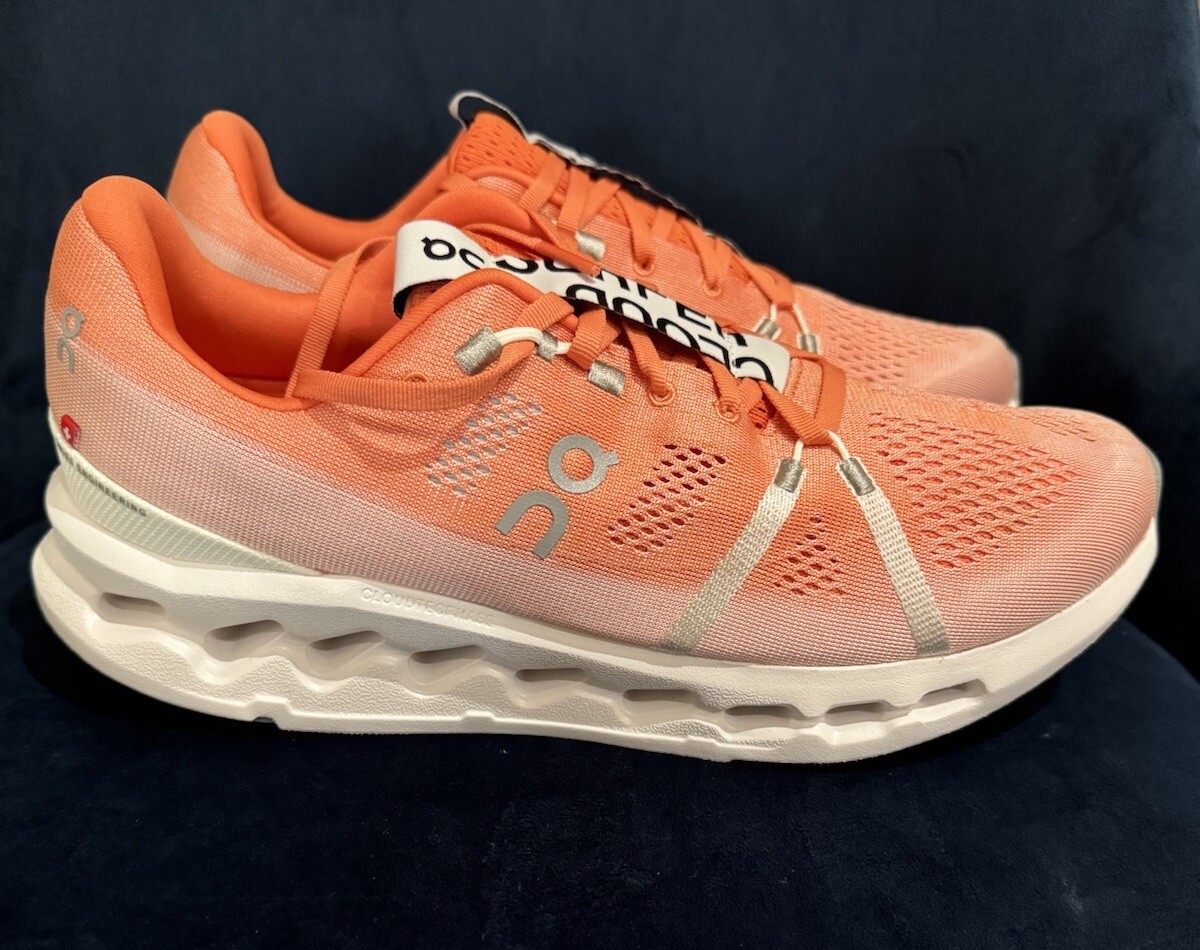 Men's On Running Cloudsurfer Flame | White Athletic Shoes 10.5 US