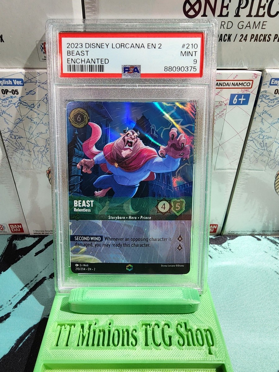 PSA 9 MINT Beast Enchanted Disney Lorcana Rise If The Floodborn EN 2 #210 |  eBay