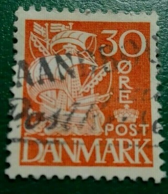 Denmark 1933 Caravel 30 Ore Rare Collectible Stamp Ebay