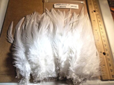#ad Saltwater Strung Saddle Hackle 5quot; 7quot; 1 4 oz. red blue white grey black $5.25