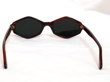 Vtg rare Hexagonal Sunglasses trend capri glasses France Anthony frames Amber