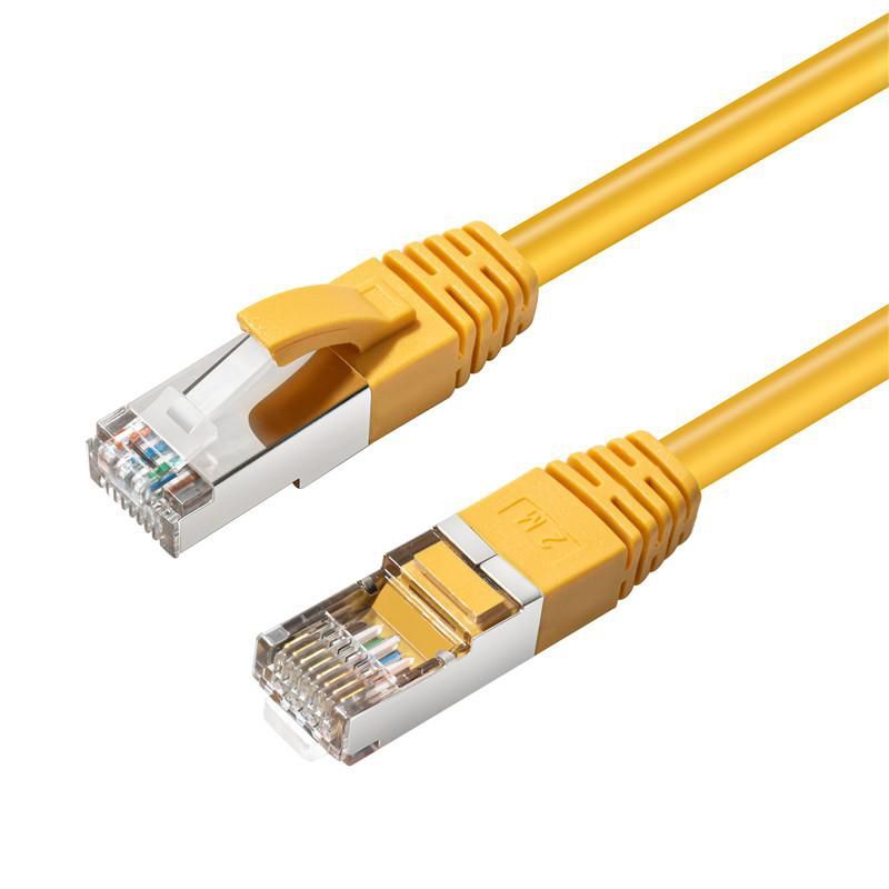 MicroConnect CAT6A S/FTP 1.5m Yellow LSZH  Shielded Network Cable, LSZH,