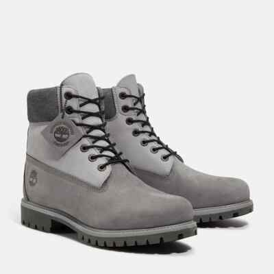 靴 Timberland | 3 EYE CLASSIC GREY MEN Timberland 3-Eye Lug Handsewn Boat Shoe -TB0A62GH