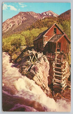 1950s Ghost Mill in Ghost Town Crystal Colorado Postcard