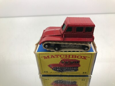 LESNEY MATCHBOX 35 SNOW TRAC -RED 3inch- GOOD IN TYPE E3 BOX - 365