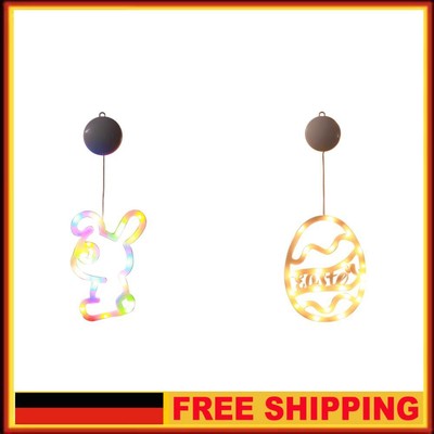 Easter Bunny Window Light Battery Operated for Easter Window Decor (colorful) DE