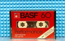 BASF PERFORMANCE 60   TYPE I   BLANK CASSETTE TAPE (1)  (USED)