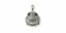 Guinea Pig Pendant Jewelry Sterling Silver Handmade Piggie Pendant GP12X-P