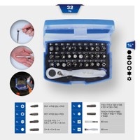 Ks Tools Brilliant Bit-Satz Mit Bit-Umschaltratsche, 32-Tlg